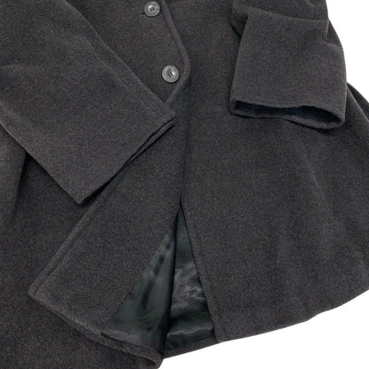 Max Mara Chesterfield a Line Wool Coat 38 Dark Gray — view 7