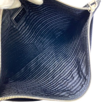 Prada Clutch Document Case Logo Ship Leather Black Business — view 7