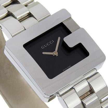 Gucci Square Stainless Steel Quartz Analog Display Black Dial Watch — view 3