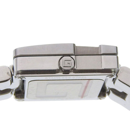 Gucci Square Stainless Steel Quartz Analog Display Black Dial Watch — view 7