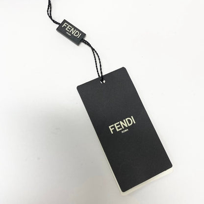 Fendi Logo Print Knit Skirt Knee Length Wool — view 7