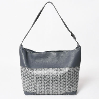 Goyard Grenadine Messenger Bag Leather Gray Silver — view 2