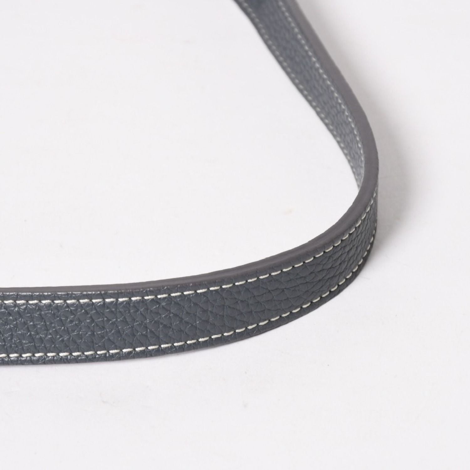 Goyard Grenadine Messenger Bag Leather Gray Silver — view 8
