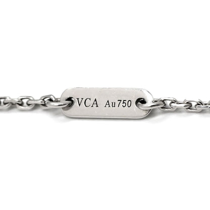 Van Cleef & Arpels Necklace Sweet Alhambra Pendant White Gold 750 18K Diamond — view 8