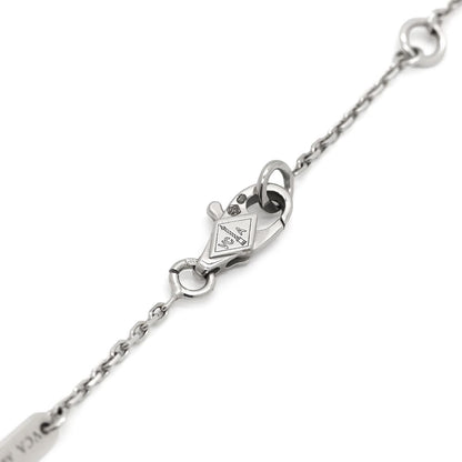 Van Cleef & Arpels Necklace Sweet Alhambra Pendant White Gold 750 18K Diamond — view 5
