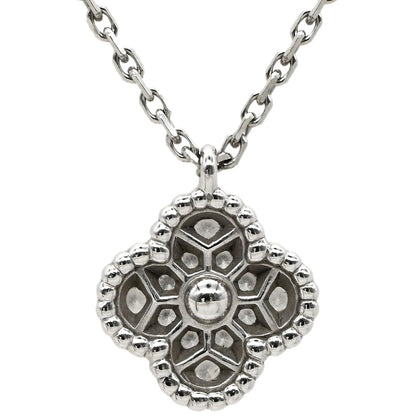 Van Cleef & Arpels Necklace Sweet Alhambra Pendant White Gold 750 18K Diamond — view 2