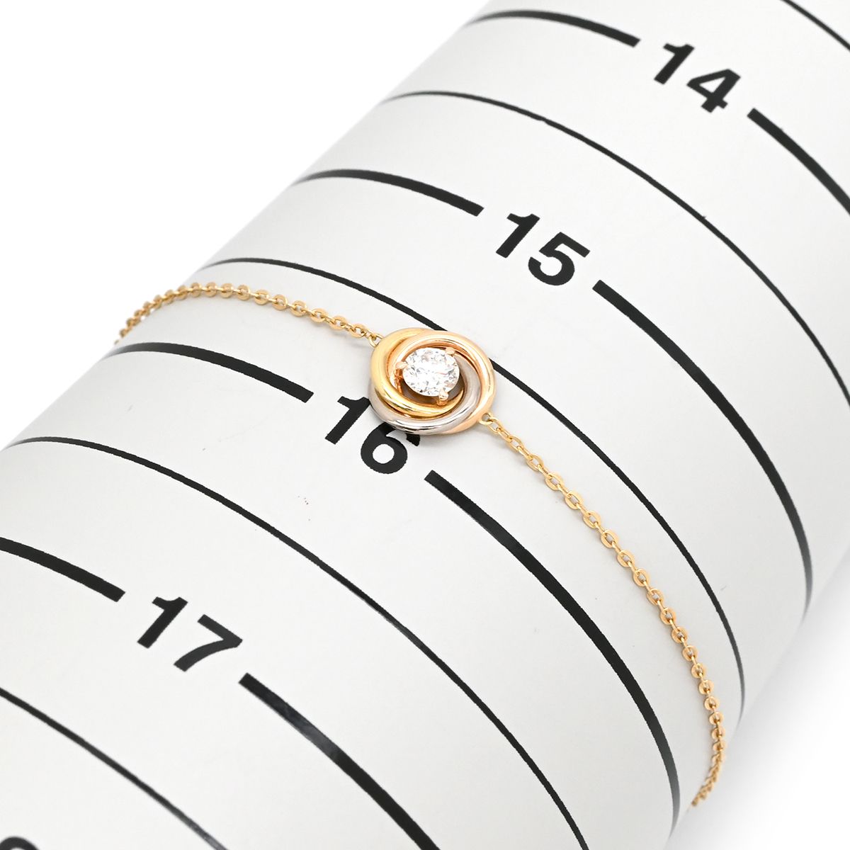 Cartier Bracelet Trinity Diamond Yellow Gold Pink White 15 1 Stone 1 Piece 750 — view 6