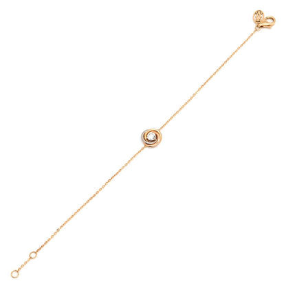 Cartier Bracelet Trinity Diamond Yellow Gold Pink White 15 1 Stone 1 Piece 750 — view 2