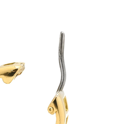 Tiffany & Co Earrings Atlas Hoop Yellow Gold T& 18K Roman Numerals — view 4