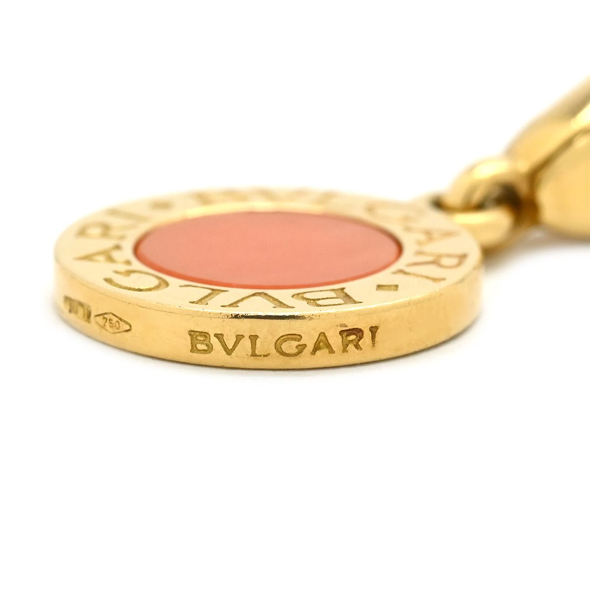 Bvlgari Pendant Pink Yellow Gold 18K 750 18K Coral — view 5