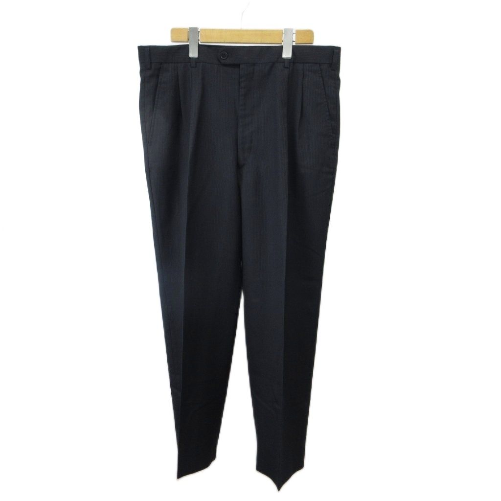 Saint Laurent Suit Set Jacket Pants Wool Be4 Navy Dark Blue Double Breasted — view 5