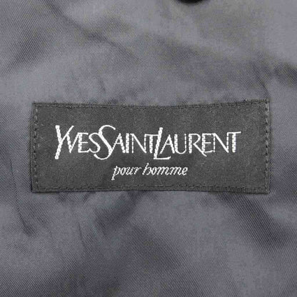 Saint Laurent Suit Set Jacket Pants Wool Be4 Navy Dark Blue Double Breasted — view 8