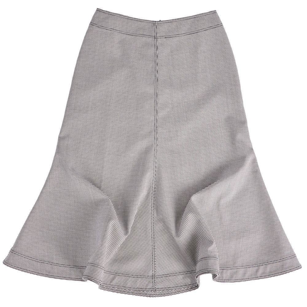 Loewe Skirt Long Wool Houndstooth