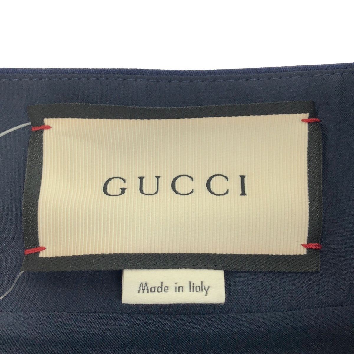 Gucci GG Marmont Wool Silk Skirt Blue 40 — view 3