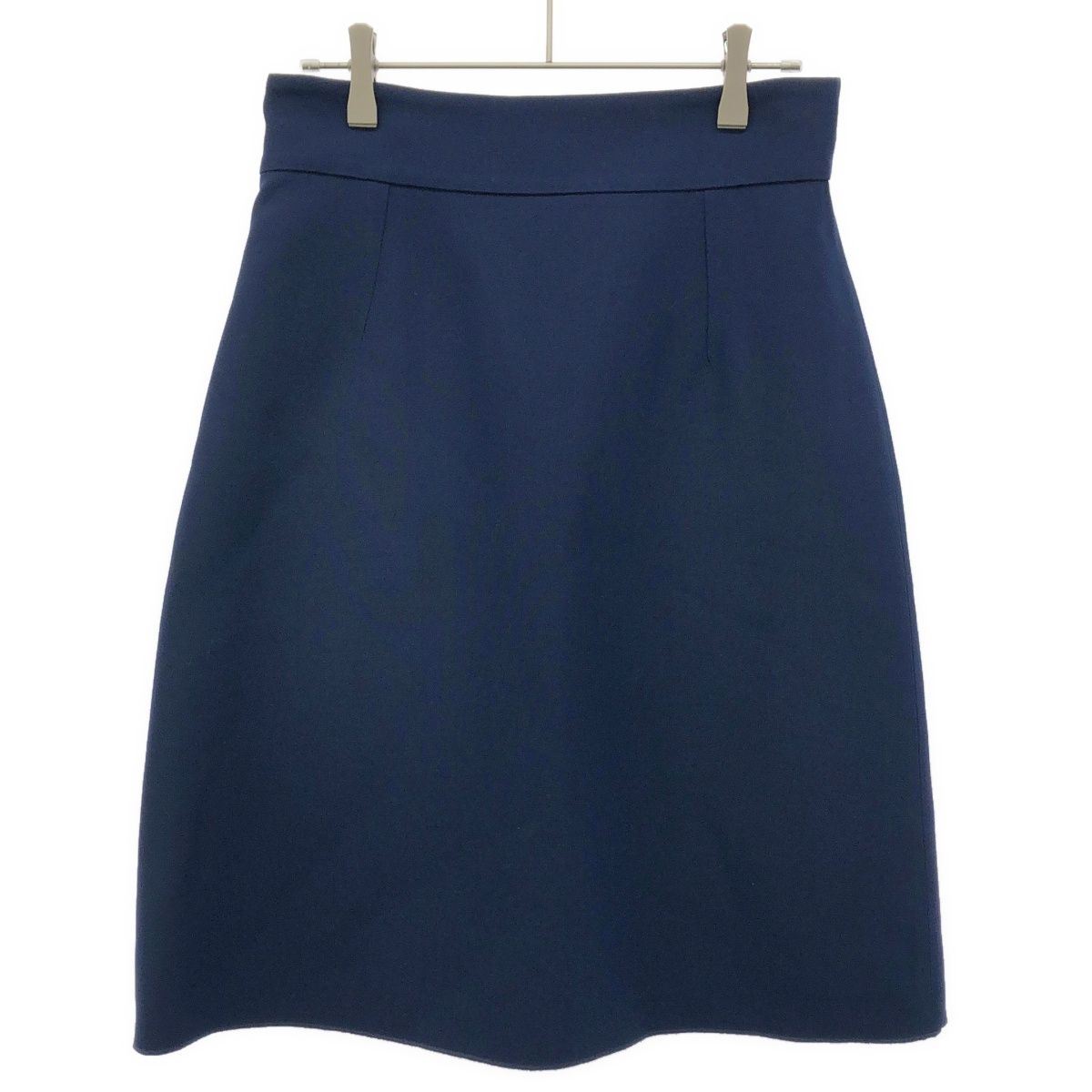 Gucci GG Marmont Wool Silk Skirt Blue 40 — view 2