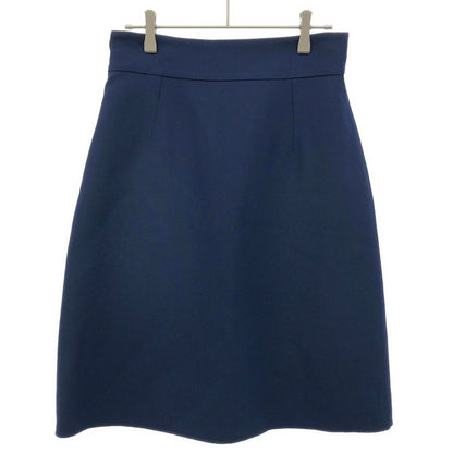 Gucci GG Marmont Wool Silk Skirt Blue 40 — view 2