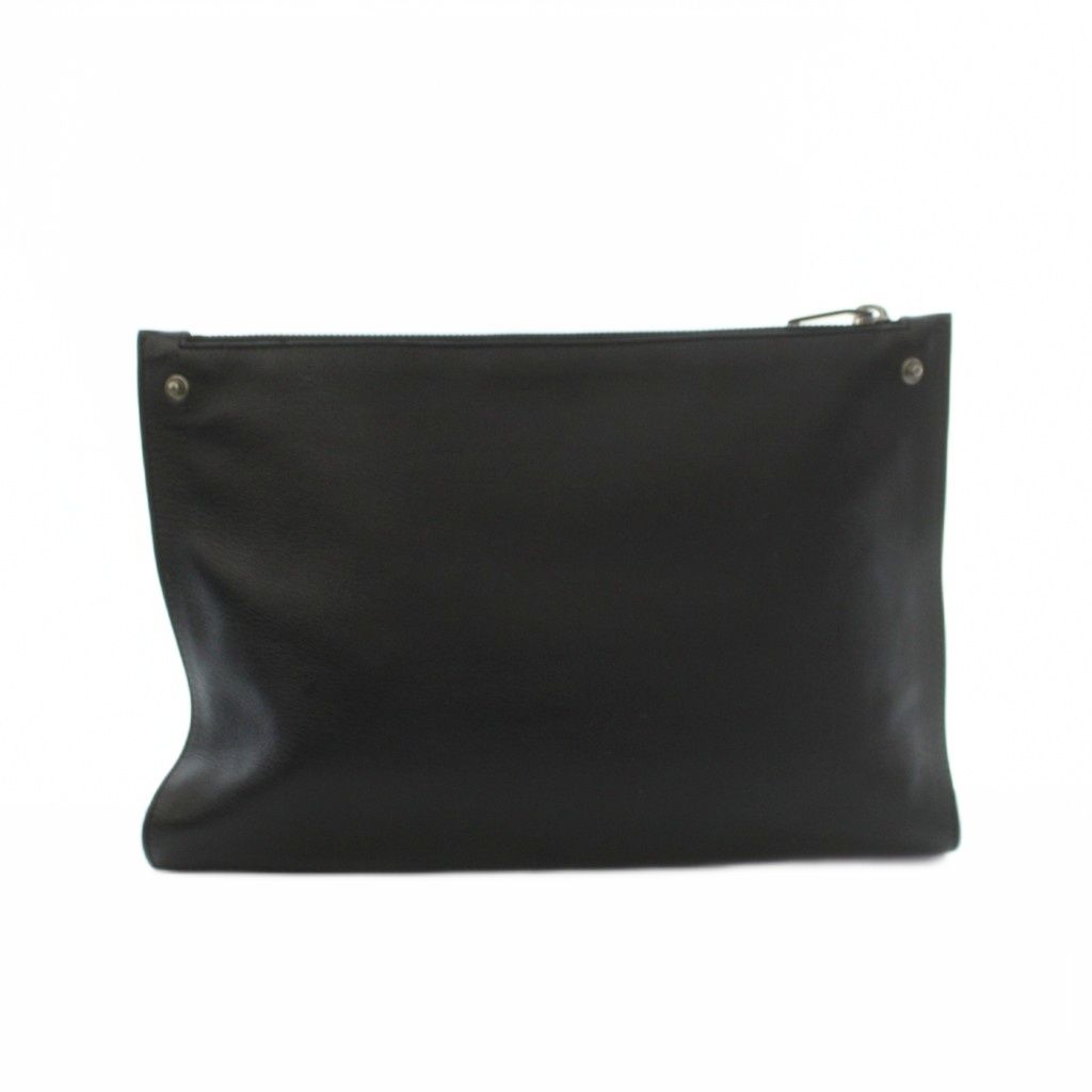 Saint Laurent Paris Sac de Jour Pouch Leather Dark Blue Navy — view 2