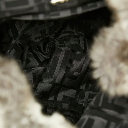 Fendi Zucca Backpack Gray Suede — view 8