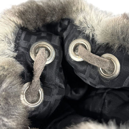 Fendi Zucca Backpack Gray Suede — view 6