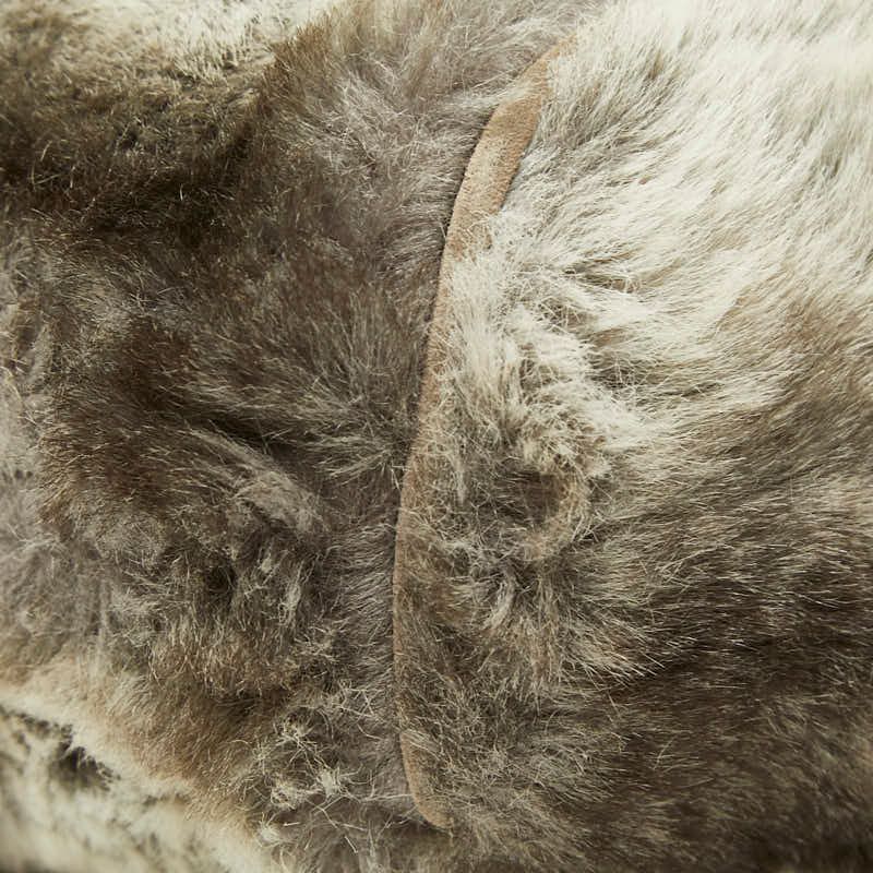 Fendi Zucca Backpack Gray Suede — view 5