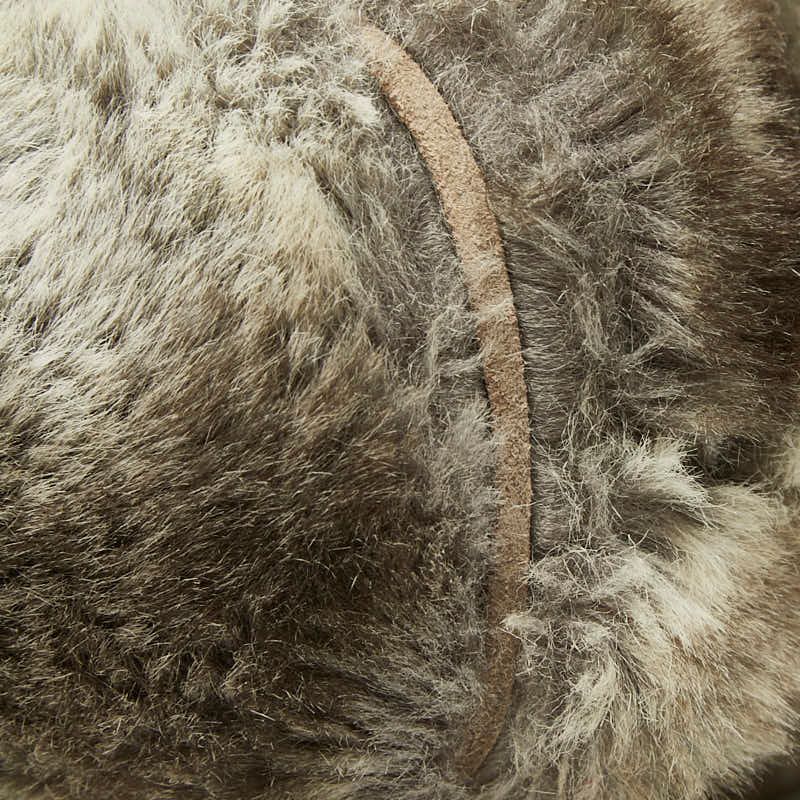 Fendi Zucca Backpack Gray Suede — view 4
