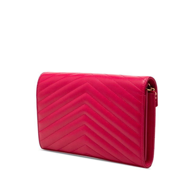 Saint Laurent Cassandra Classic Crossbody Chain Wallet Shoulder Bag YSL Logo — view 2