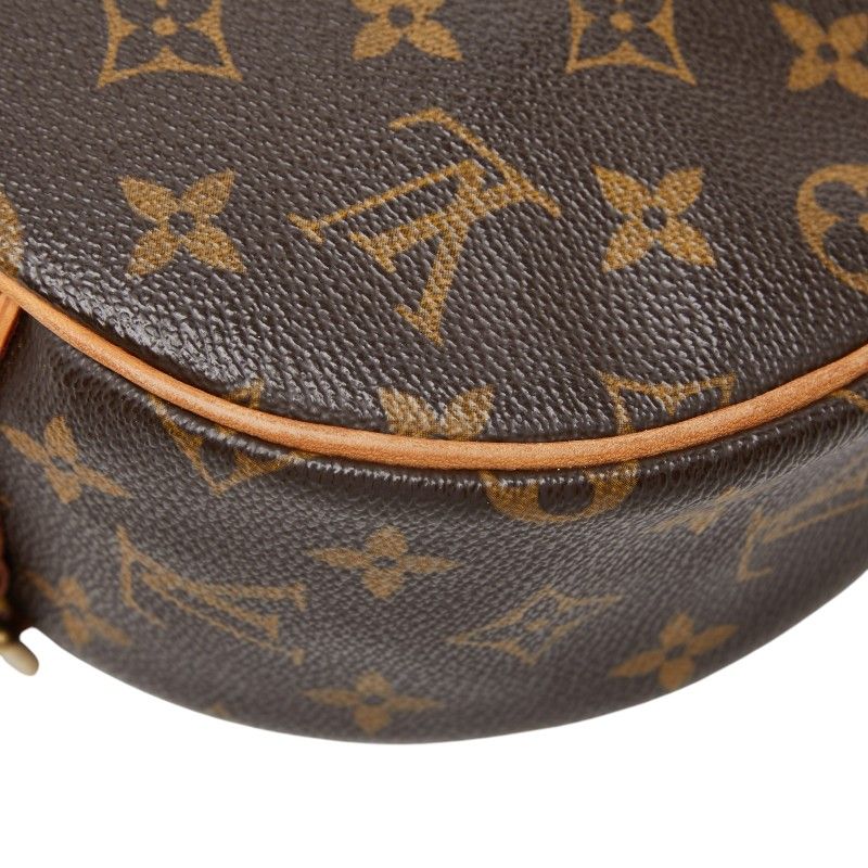 Louis Vuitton Monogram Tambourine Crossbody Shoulder Bag Brown Leather — view 7