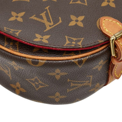 Louis Vuitton Monogram Tambourine Crossbody Shoulder Bag Brown Leather — view 6