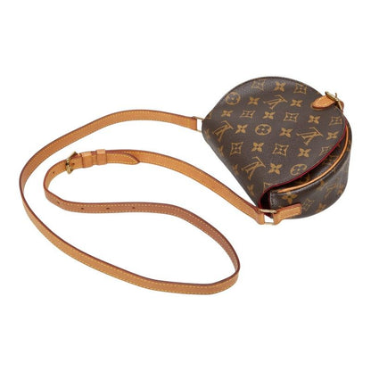 Louis Vuitton Monogram Tambourine Crossbody Shoulder Bag Brown Leather — view 4