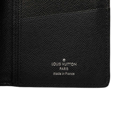 Louis Vuitton Monogram Eclipse Portefeuille Brazza Wallet Black Leather — view 6