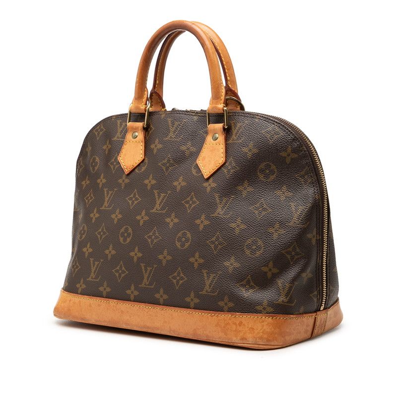 Louis Vuitton Monogram Alma PM Handbag Brown Leather — view 2