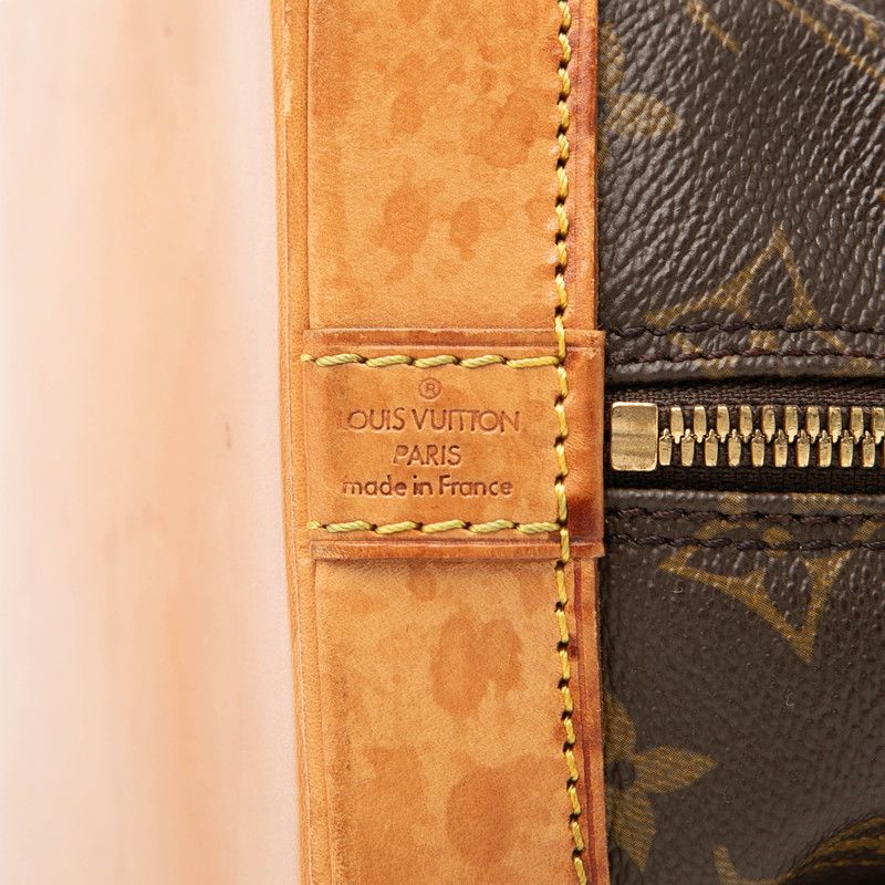 Louis Vuitton Monogram Alma PM Handbag Brown Leather — view 8
