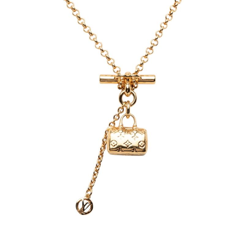Louis Vuitton Collier LV Speedy Necklace Gold Plated