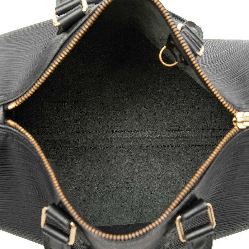 Louis Vuitton Epi Speedy 25 Mini Boston Bag Noir Black Leather — view 4