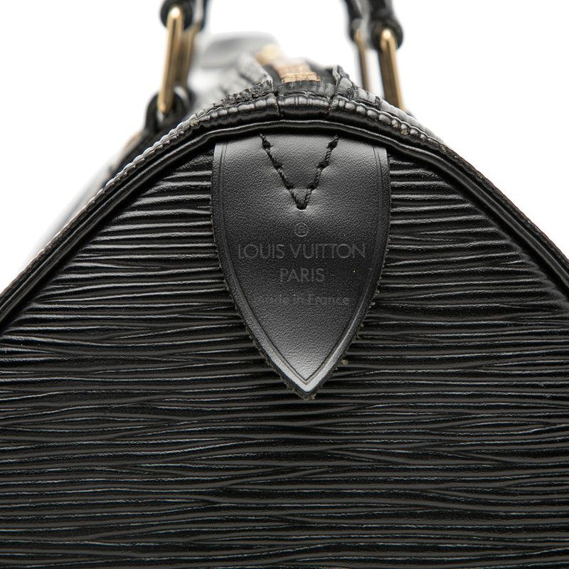 Louis Vuitton Epi Speedy 25 Mini Boston Bag Noir Black Leather — view 5
