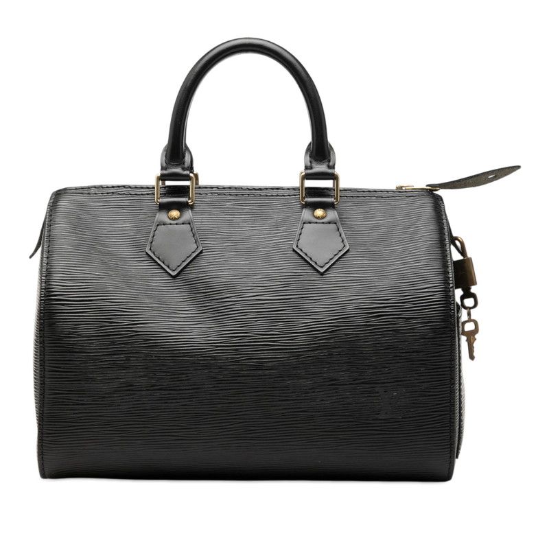 Louis Vuitton Epi Speedy 25 Mini Boston Bag Noir Black Leather