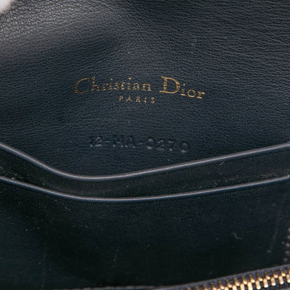 Dior Oblique Belt Bag Beige Navy Canvas Leather — view 6