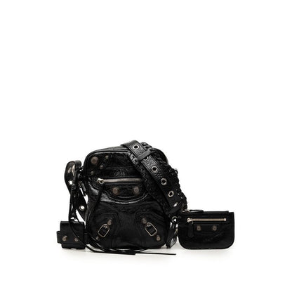 Balenciaga Le Cagole Crossbody Shoulder Bag Black Leather — view 7