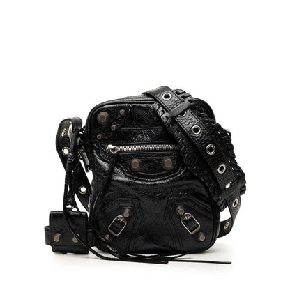 Balenciaga Le Cagole Crossbody Shoulder Bag Black Leather