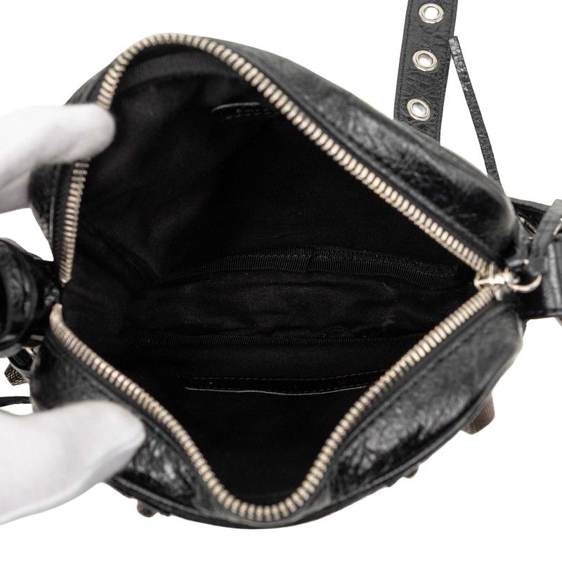 Balenciaga Le Cagole Crossbody Shoulder Bag Black Leather — view 4