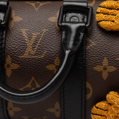 Louis Vuitton Monogram Keepall XS LV Friend 2-Way Shoulder Bag Brown Leather — view 4