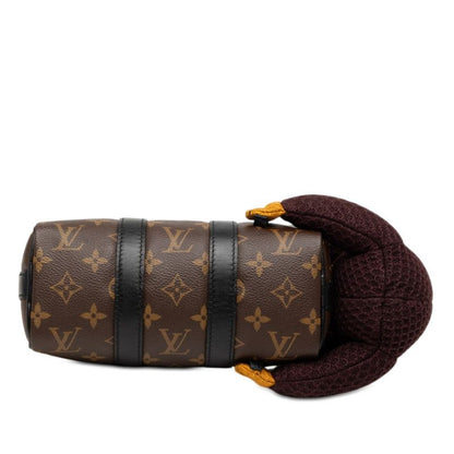 Louis Vuitton Monogram Keepall XS LV Friend 2-Way Shoulder Bag Brown Leather — view 3