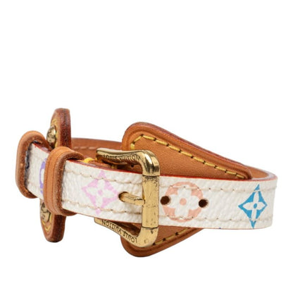 Louis Vuitton Monogram Bracelet Theda PM White Multicolor Leather — view 2