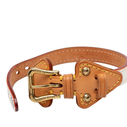 Louis Vuitton Monogram Bracelet Theda PM White Multicolor Leather — view 4