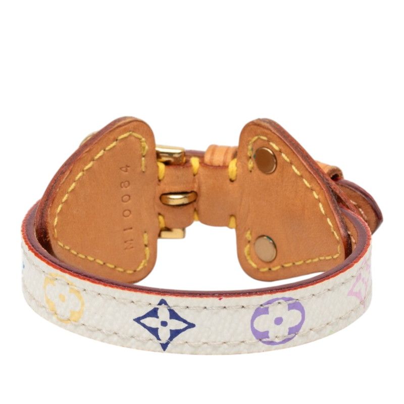 Louis Vuitton Monogram Bracelet Theda PM White Multicolor Leather — view 3