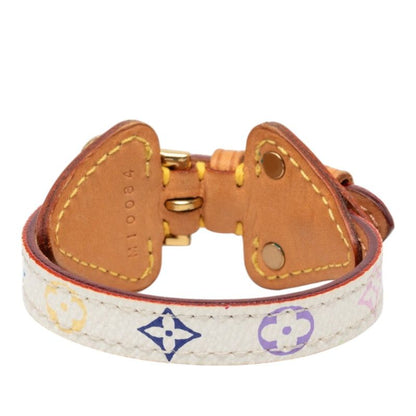Louis Vuitton Monogram Bracelet Theda PM White Multicolor Leather — view 3