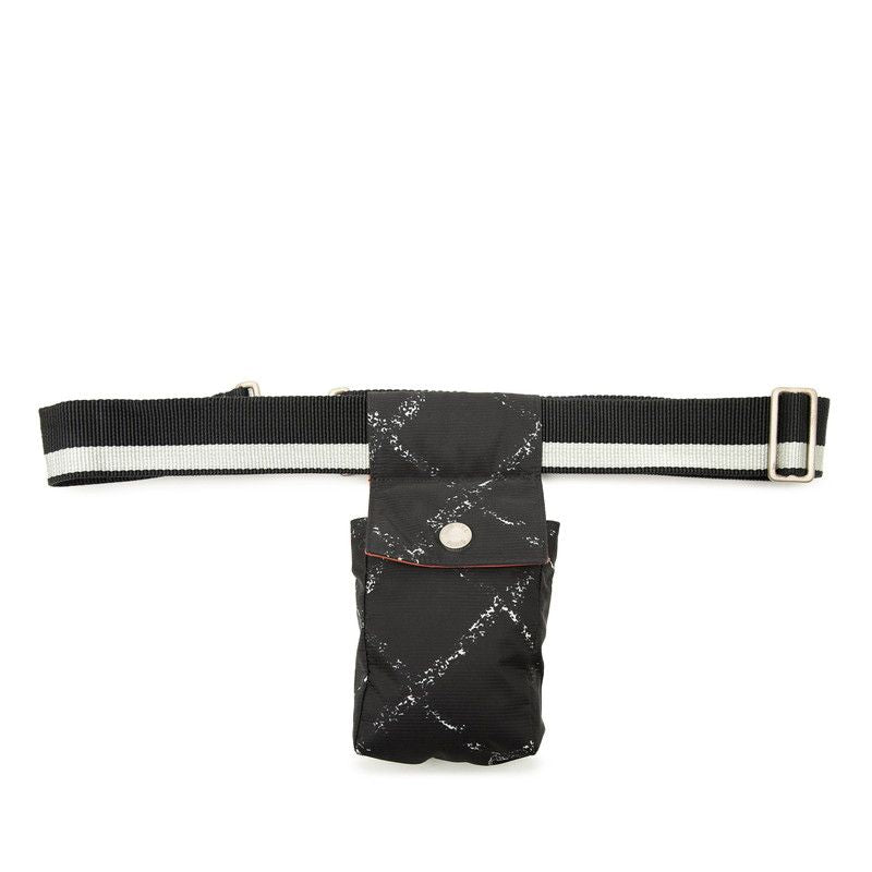 Chanel Travel Line Waist Bag Pouch Black Nylon