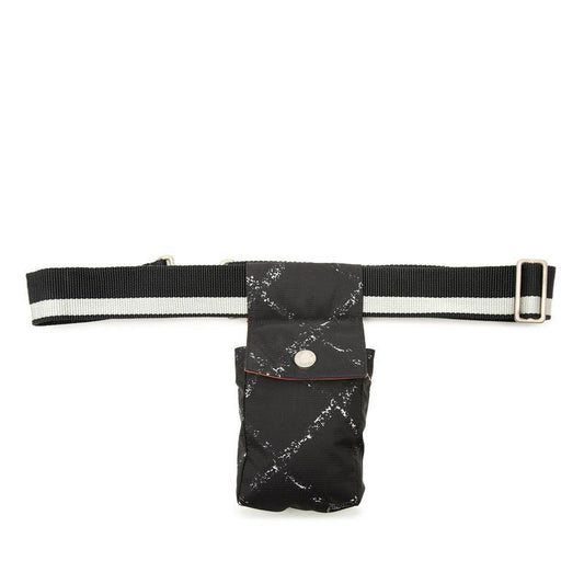 Chanel Travel Line Waist Bag Pouch Black Nylon