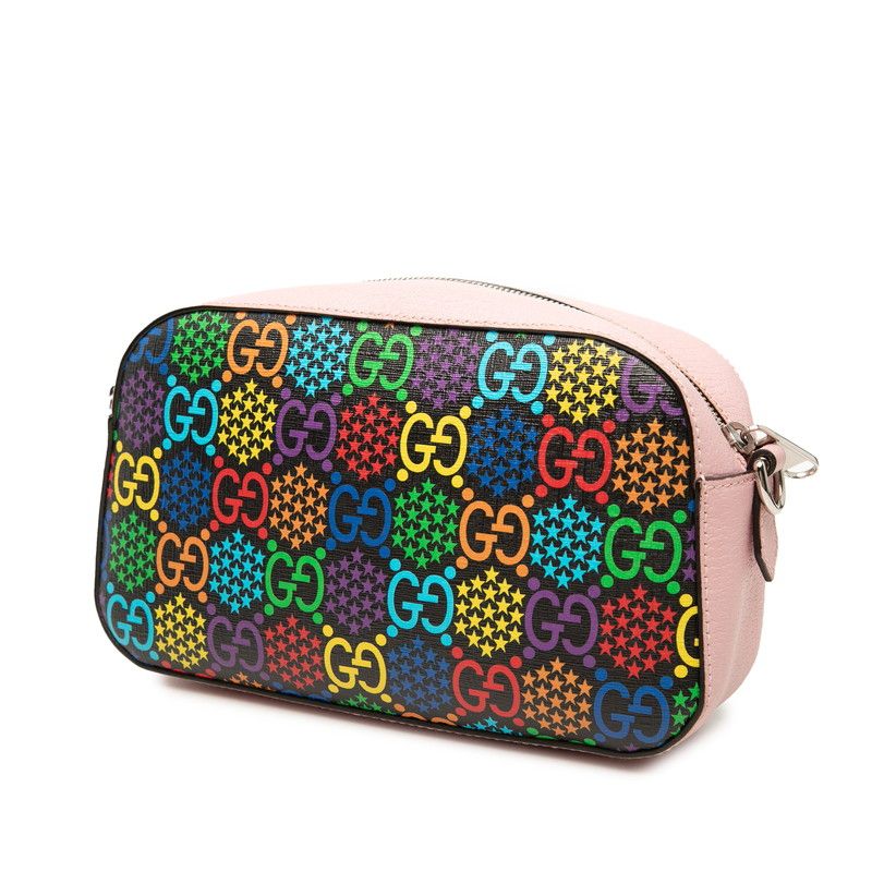 Gucci GG Psychedelic Crossbody Shoulder Bag Pink Multicolor Leather — view 2