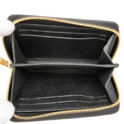 Louis Vuitton Monogram Empreinte Zippy Coin Purse Noir Black Leather — view 4